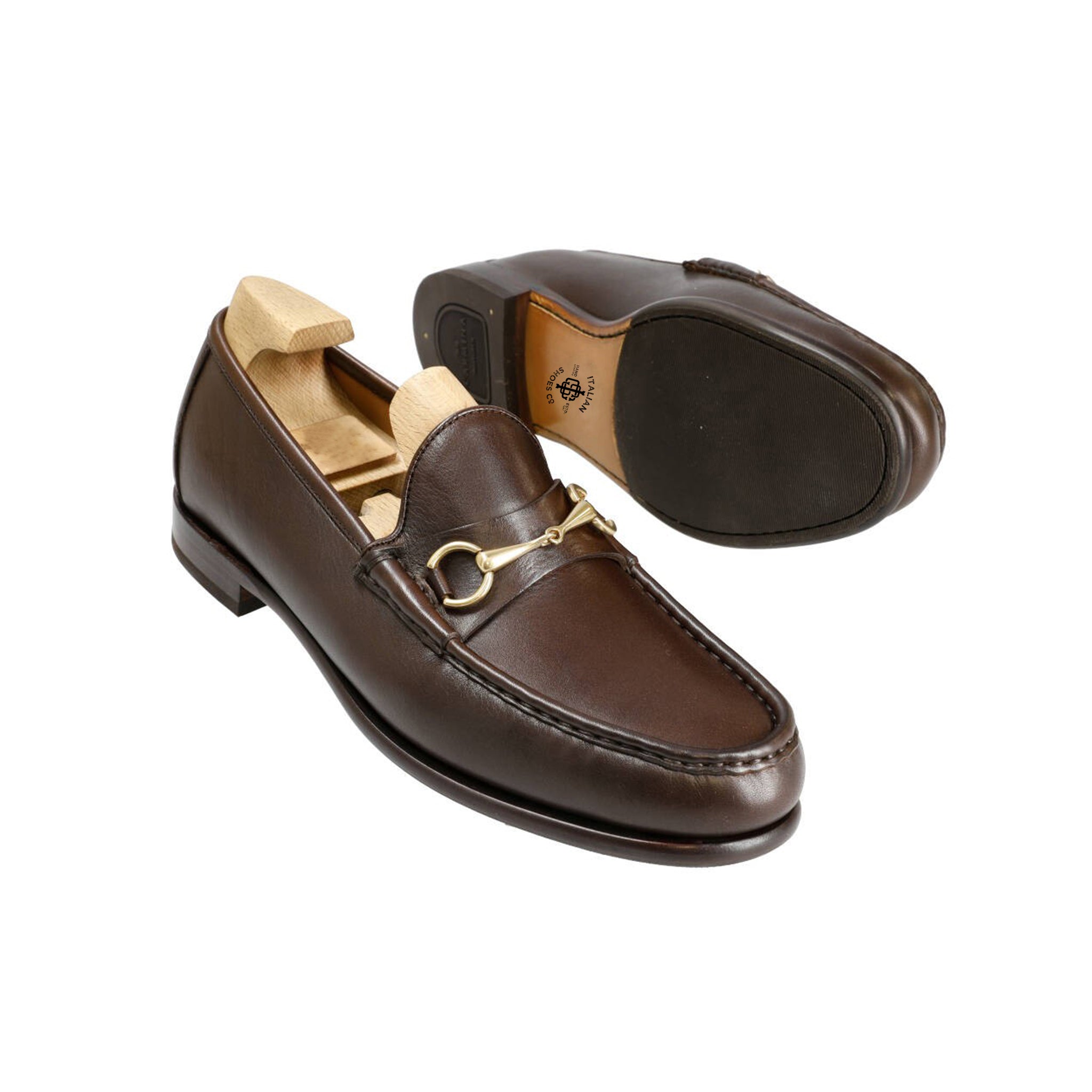 Rusty Brown Horsebit Loafers