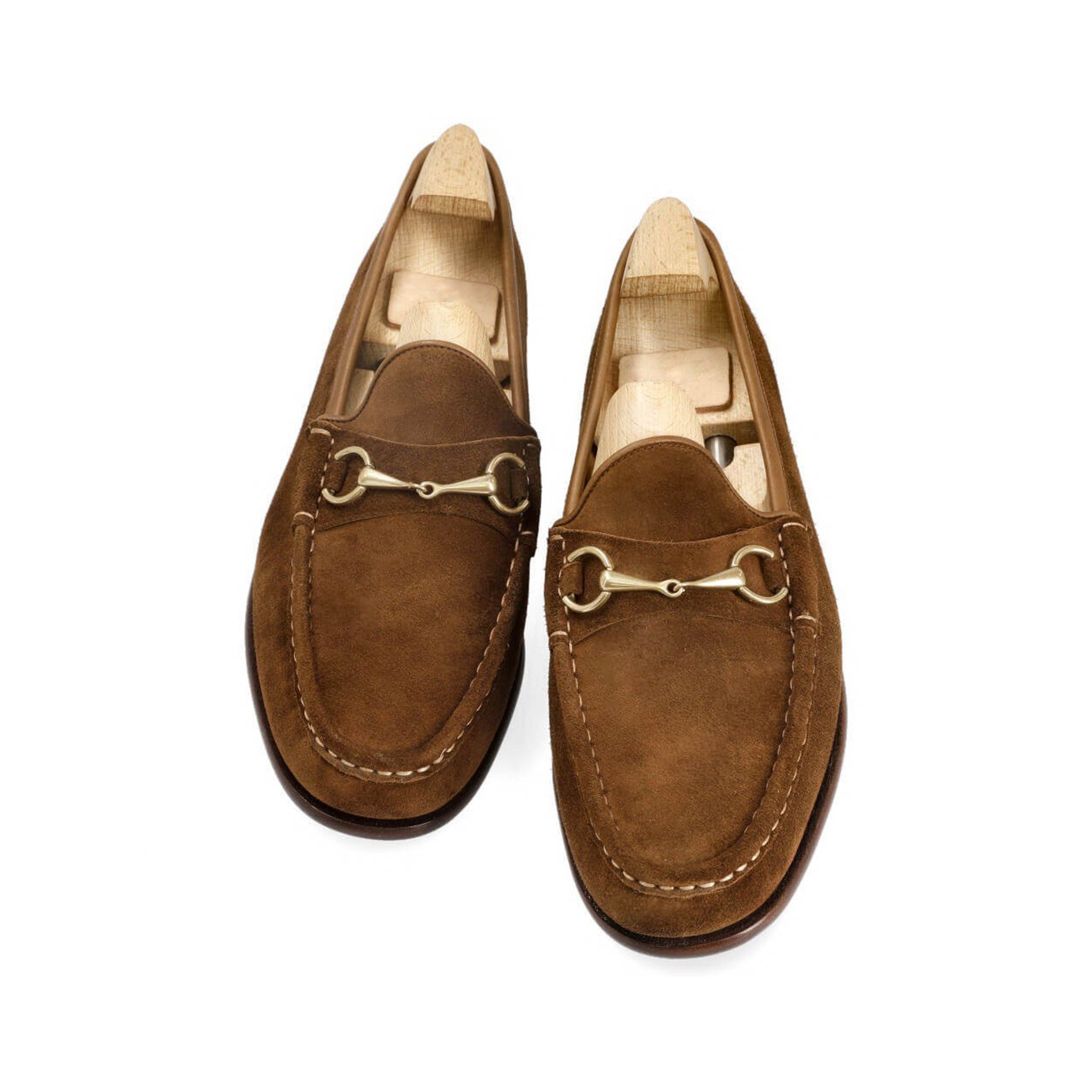 Horsebit Snuff Suede Loafers