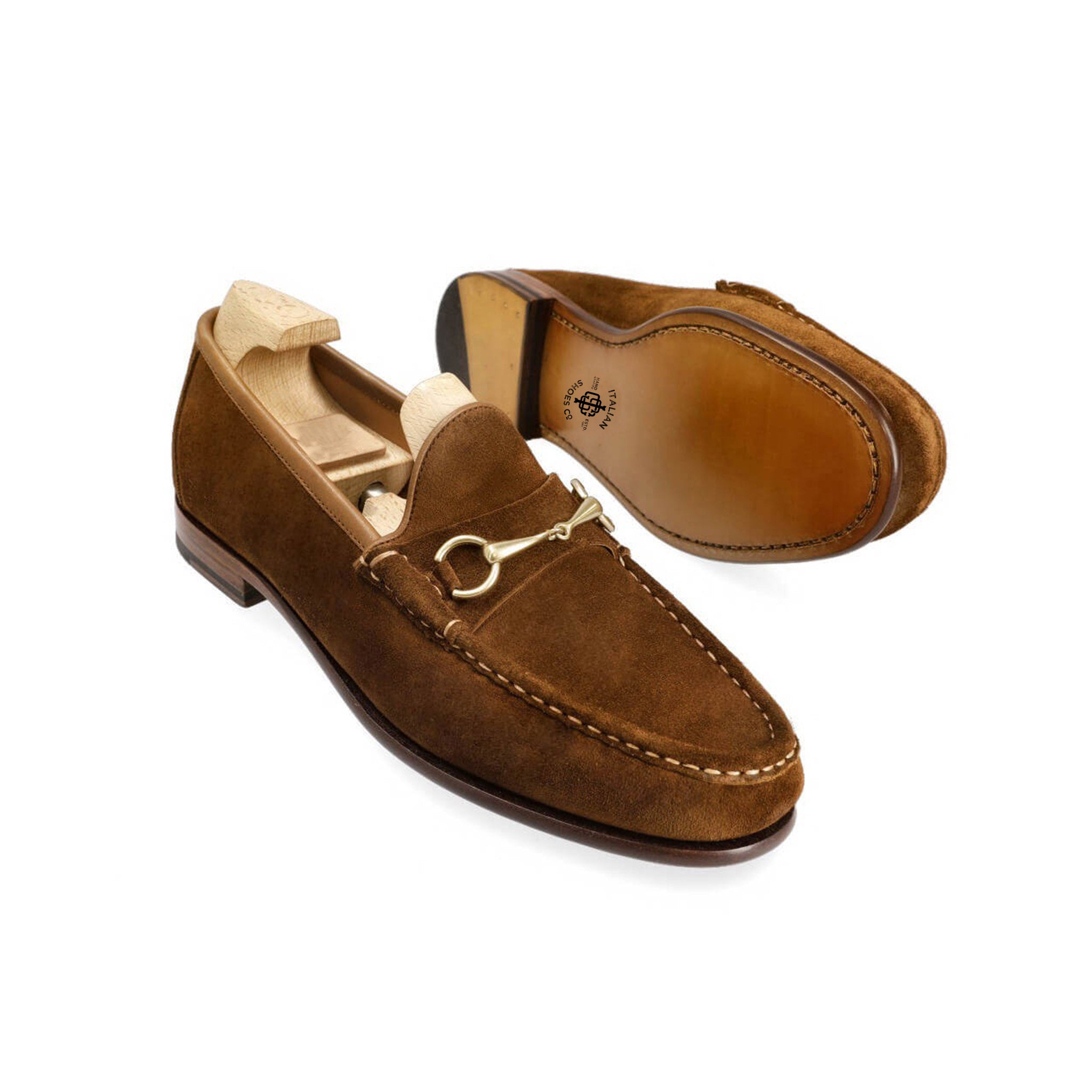 Horsebit Snuff Suede Loafers