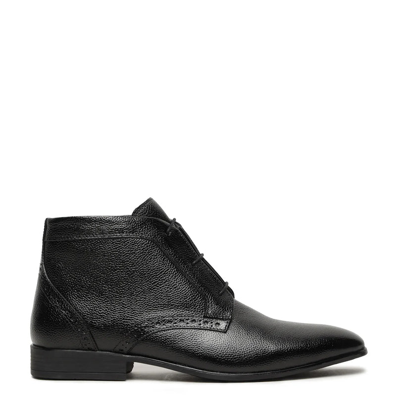 Pure Leather Stylish Lace-Up Chukkas Boots