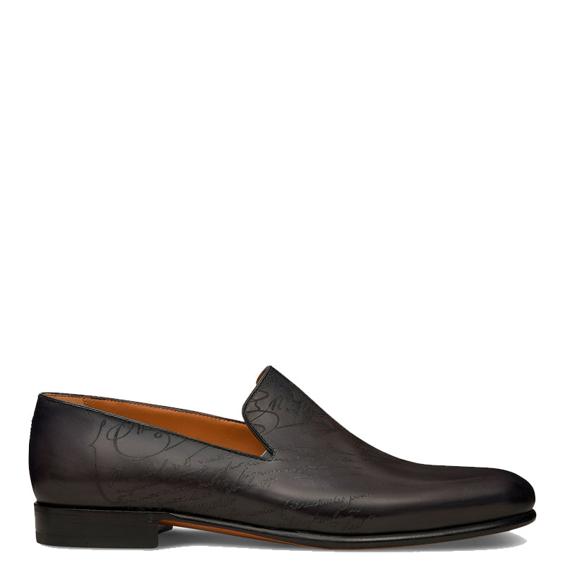 Men Solid Leather Formal Black Loafer