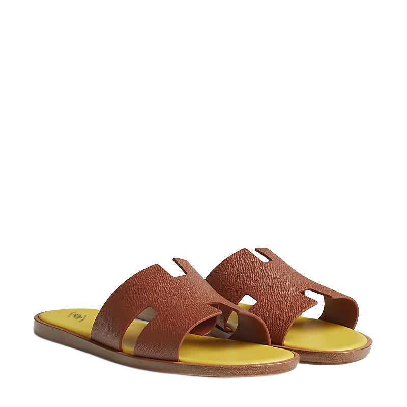 Haven Epsom H Style Slip-On Brown Yellow