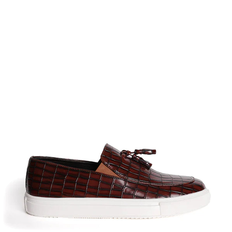 Chic Croc Slip-On Leather  Sneaker