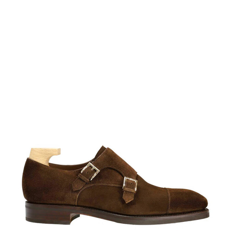 Carob Brown Double Monk Strap Carob Loafer