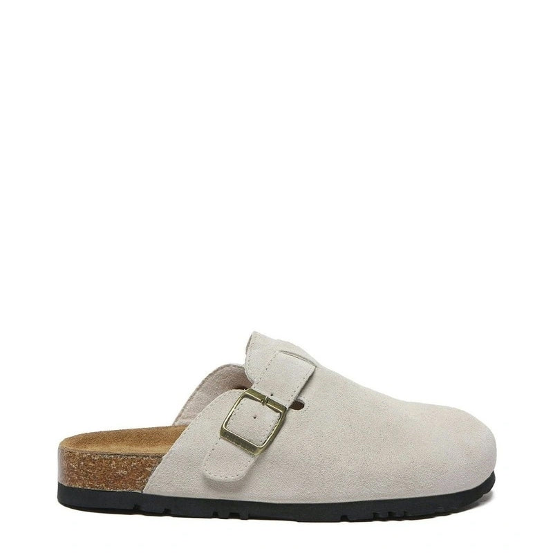 Stylish & Trendy Suede Sandal Off White