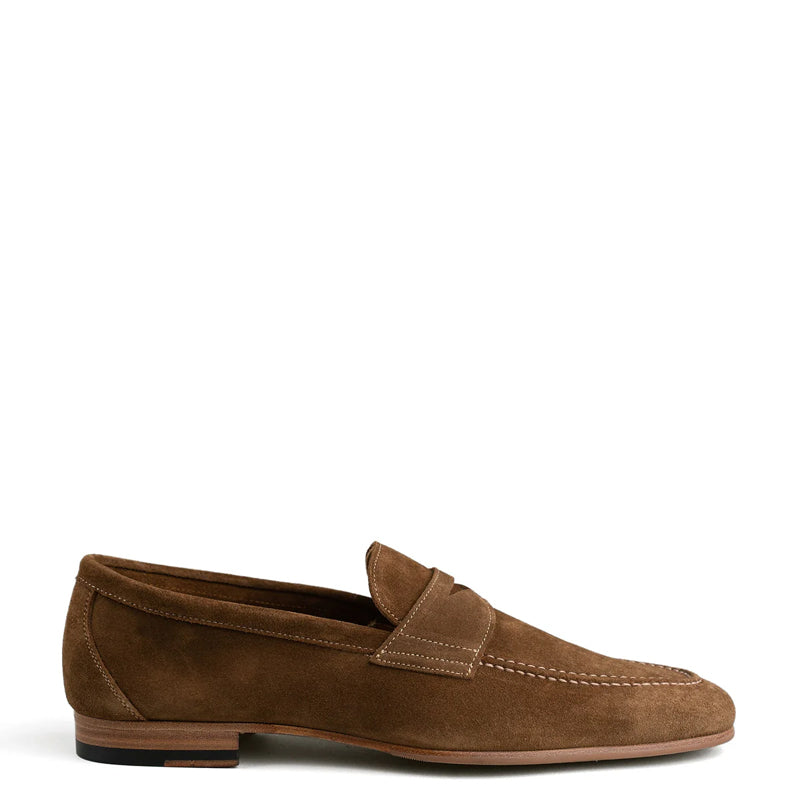 Unlined Penny Loafer Medium Brown