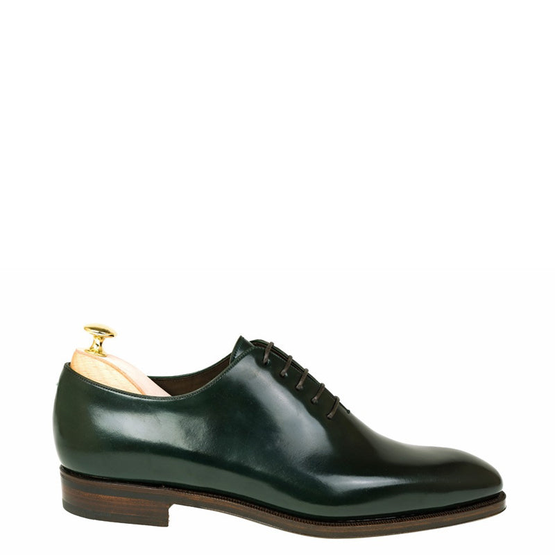 Polished Shiny Leather Wholecut Plain Oxford Shoes