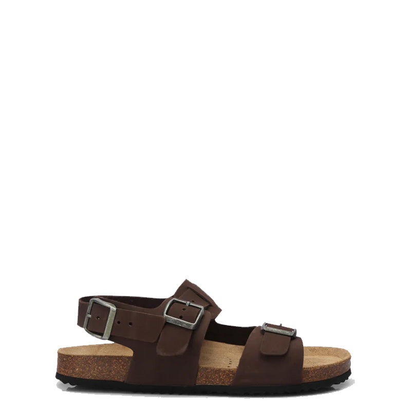Back Strap Leather Comfort Brown Sandal