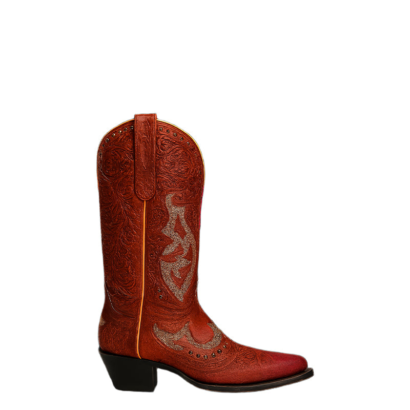 Rose Flame Heritage Cowboy Boot