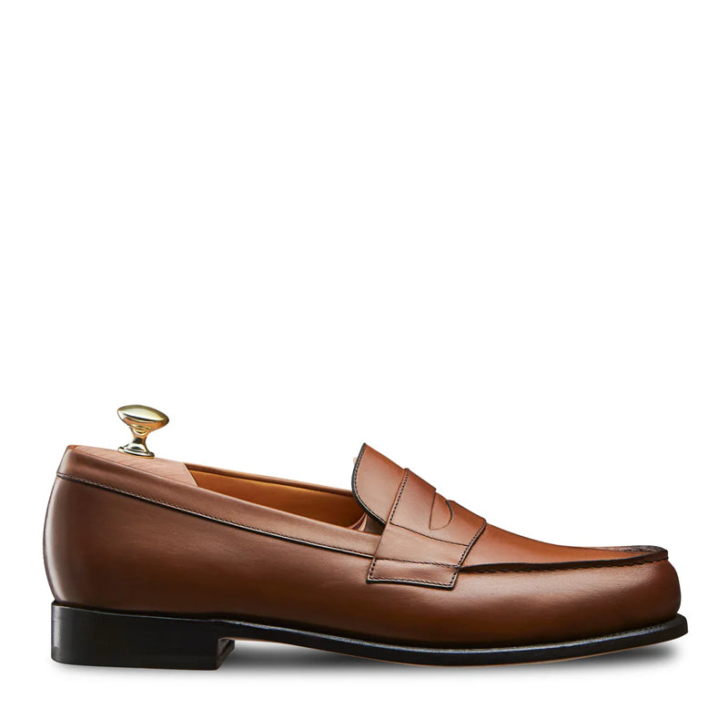 Classic Leather Tan Penny Loafer For Men