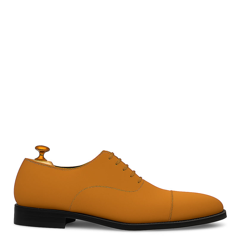 Men's Tan Suede Lace Up Formal Shoe