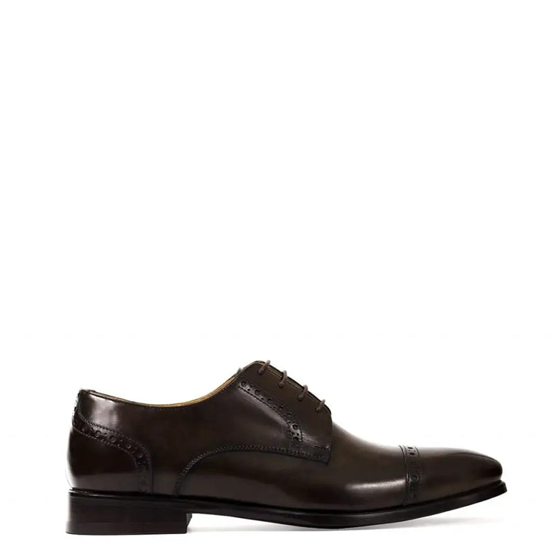 Premium Handmade Leather CapToe Oxford Brown Shoe