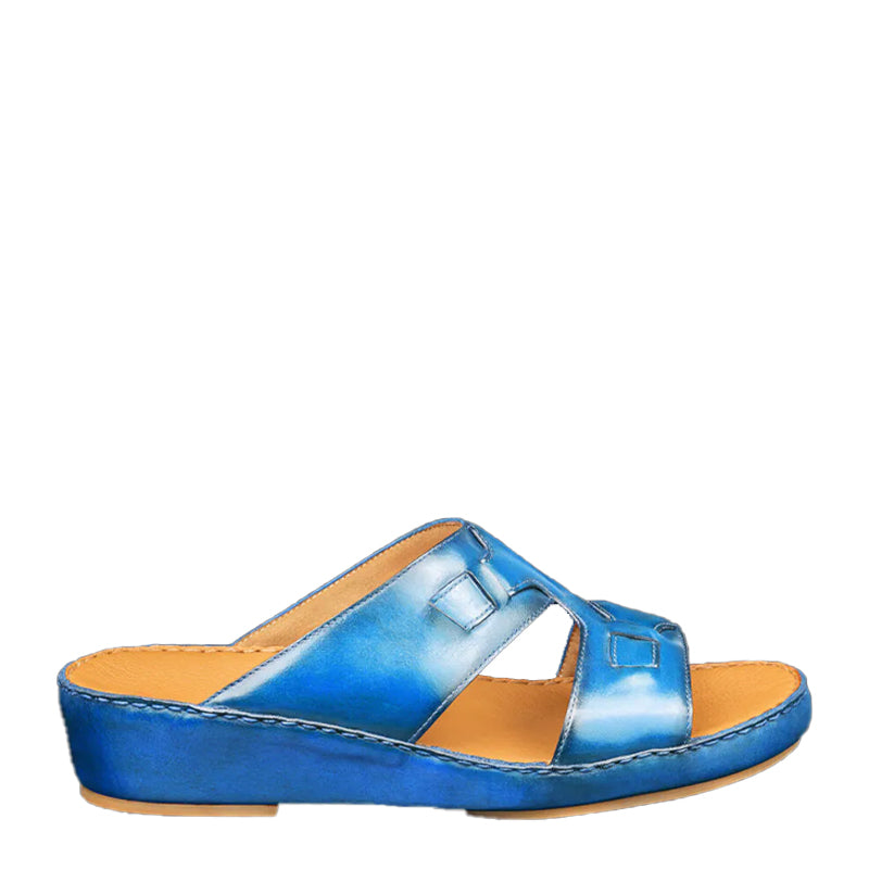 Premium Classic Comfort Arabic Blue Sandal