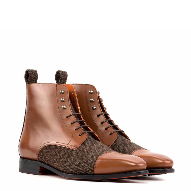 Custom HandMade Leather Lace-Up Boots