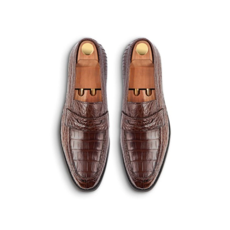 Croco Premium Leather Loafers For Men