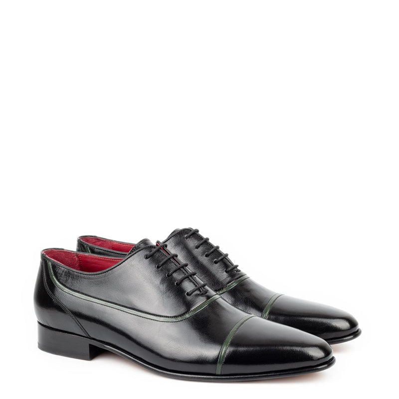 Premium Shiny Leather Lace-Up Formal Oxford Black Shoe