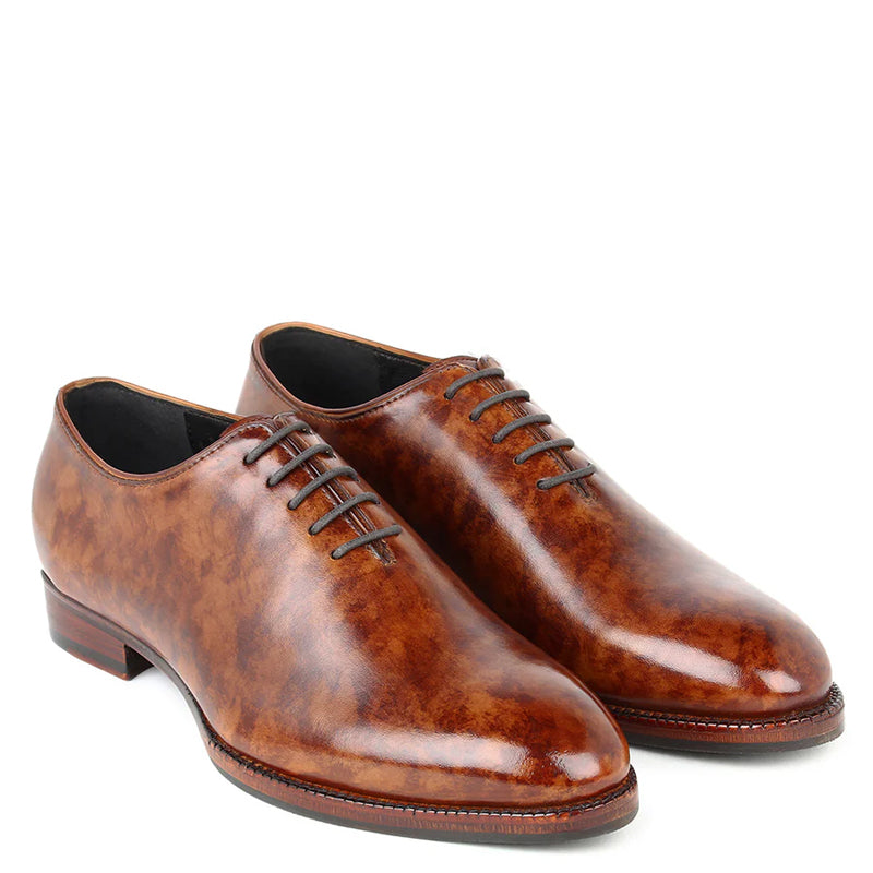 Patina Classic Wholecut Italian Leather Oxford Shoe Tan