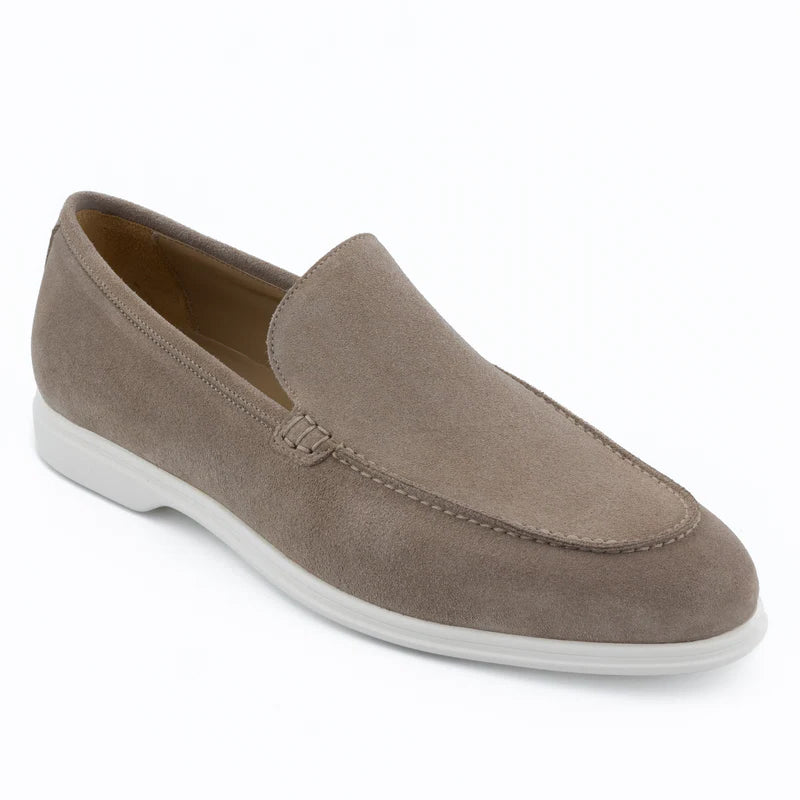 Premium Suede Leather Beige Loafer For Men