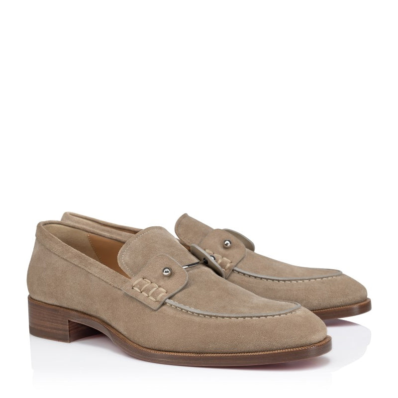 Patent Croco Print Leather Tan Loafer For Men
