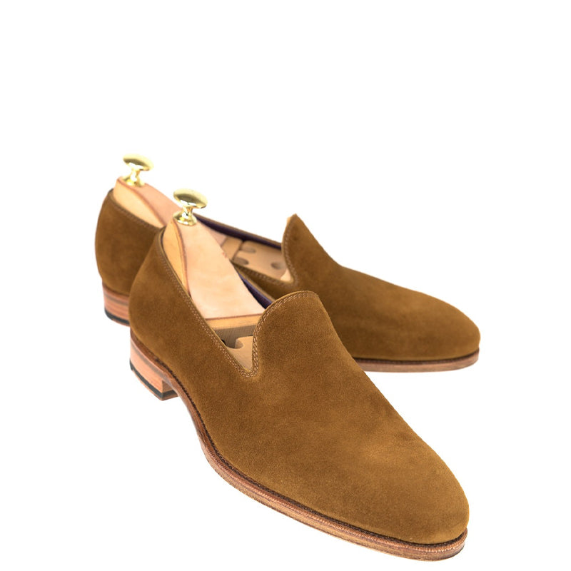 Men Suede Leather Formal Tan Loafer