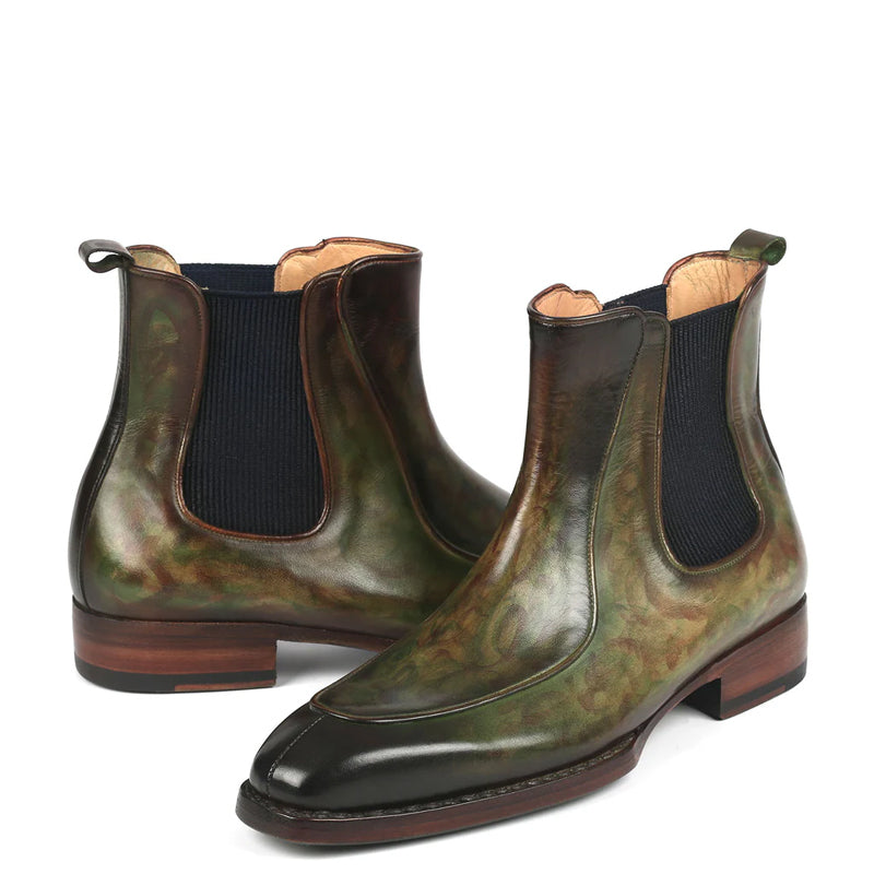 Luxury Pure Leather Handpainted Chelsea Boots