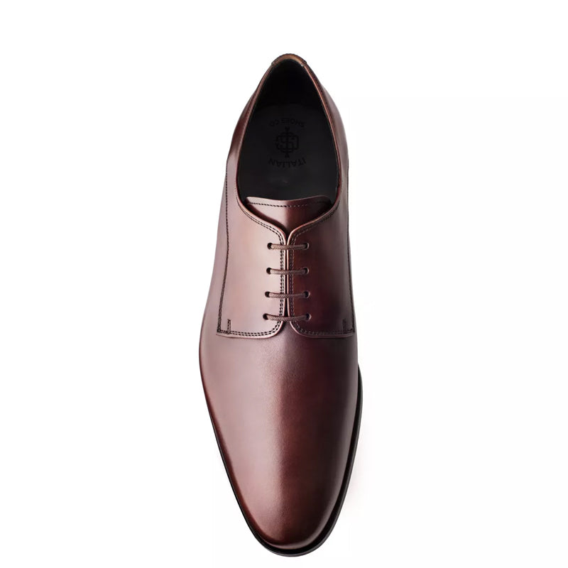 Classic Shiny Leather Formal Oxford Brown Shoe