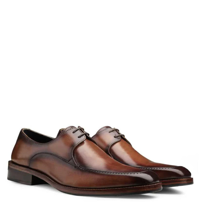 Men Classic Design Solid Leather Formal Derby Shoes