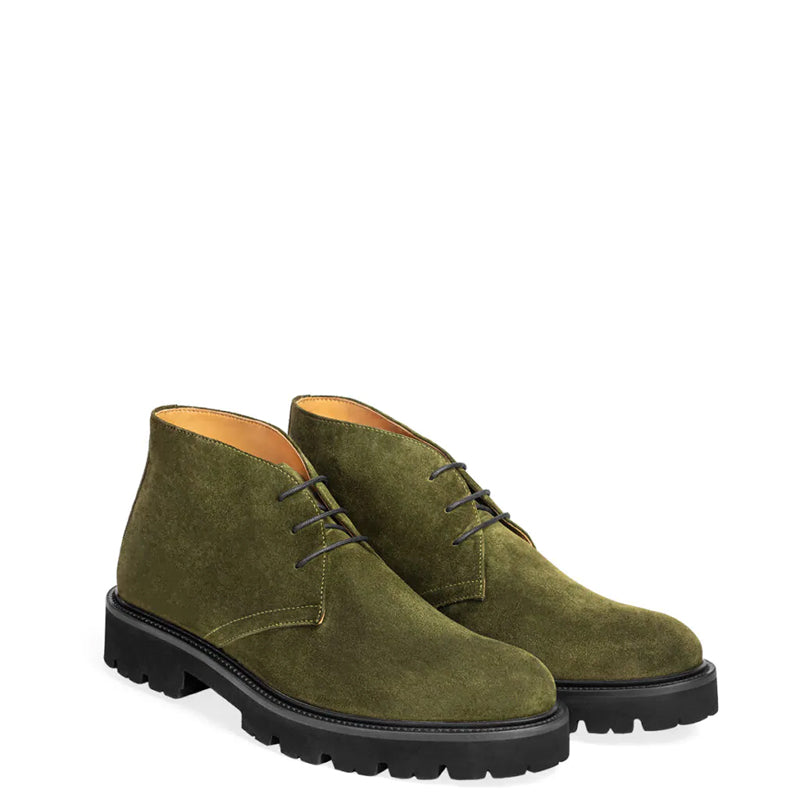 Luxury Suede Desert Leather Chukkas Boot Brown