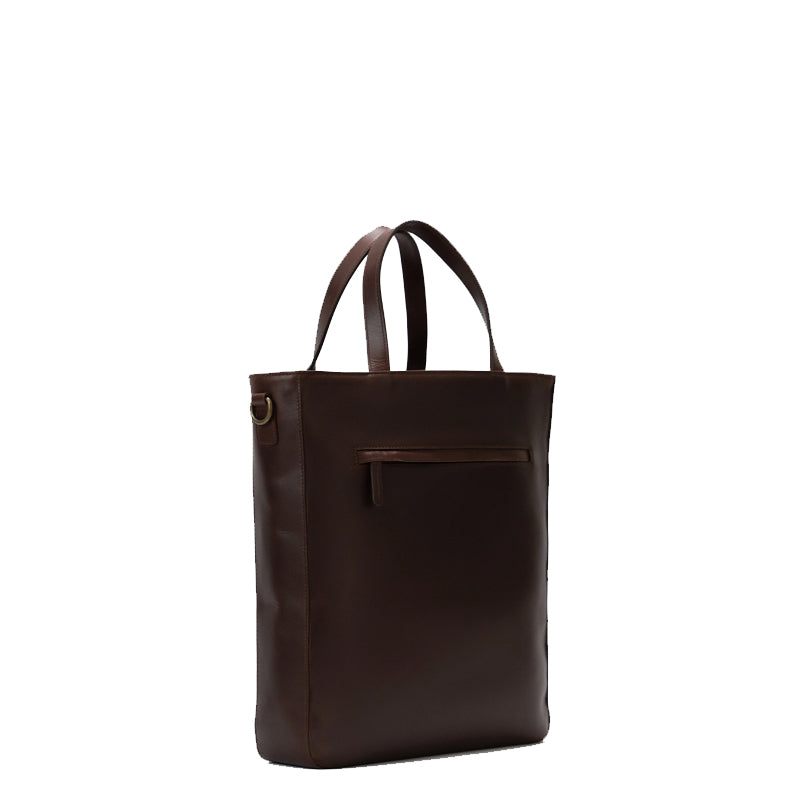 The Poet Leather Tote Vintage Brown Bag