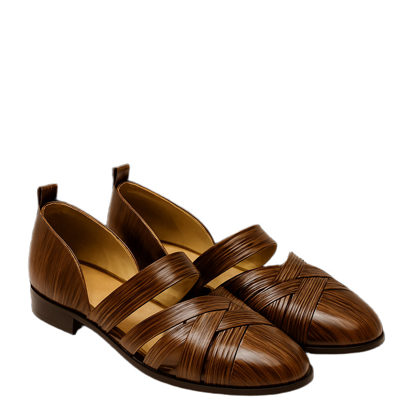Classic Woven Crest Peshawari Sandal