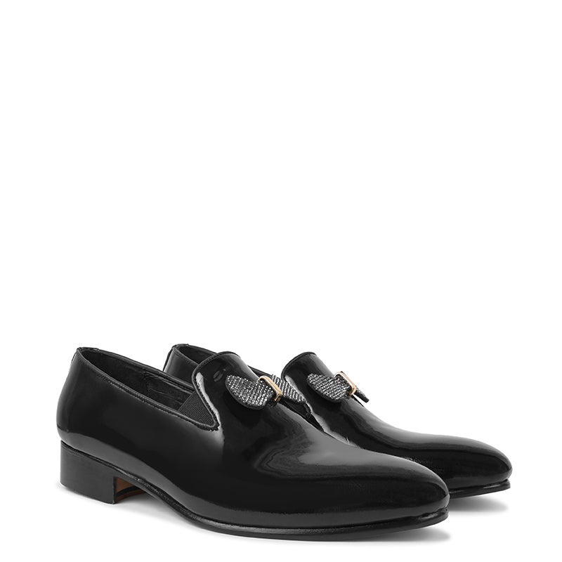 Patent Premium Handmade Leather Black Loafer
