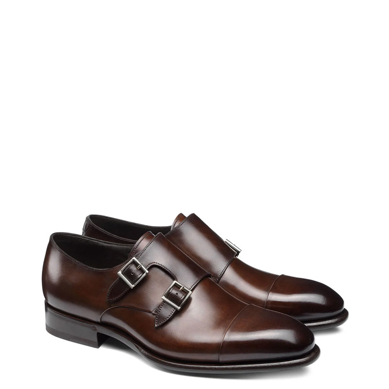 Deep Brown Double Monk Strap Deep Loafer