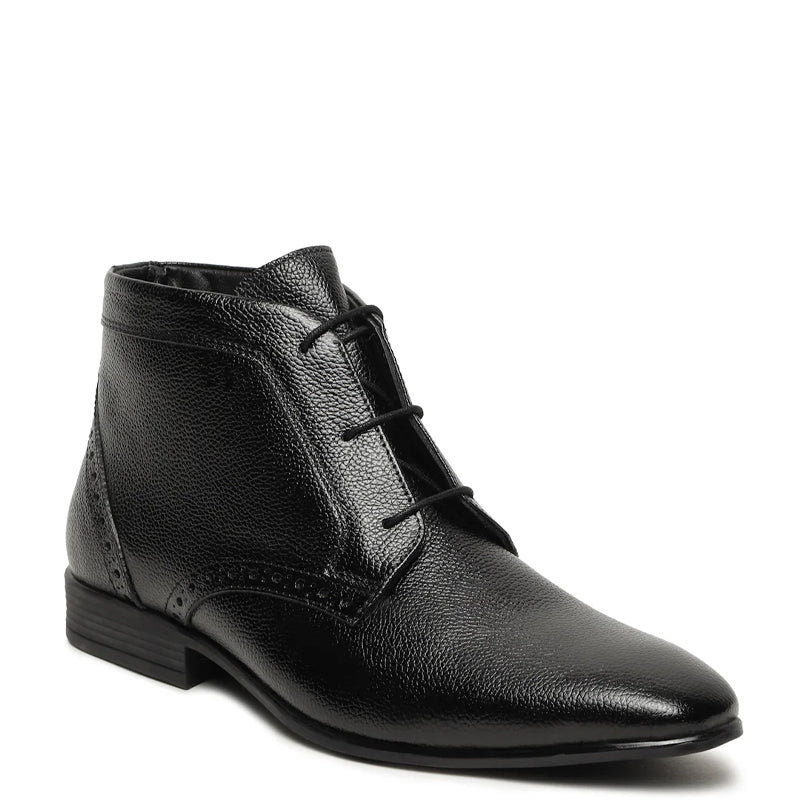 Pure Leather Stylish Lace-Up Chukkas Boots