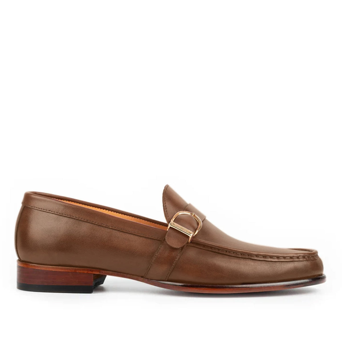 Enzo Burgundy Single Monk Strap Shoe