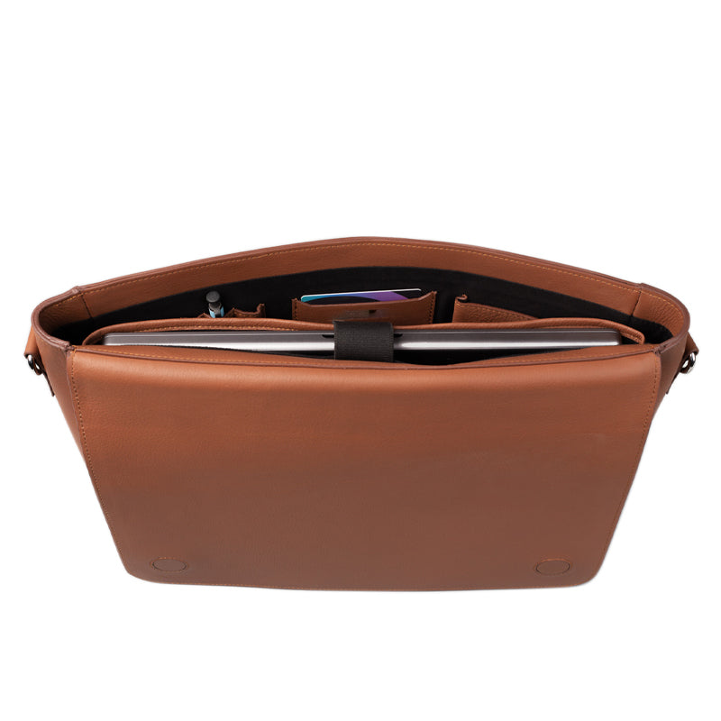 Carismatico Leather Messenger Grey Bag For Men