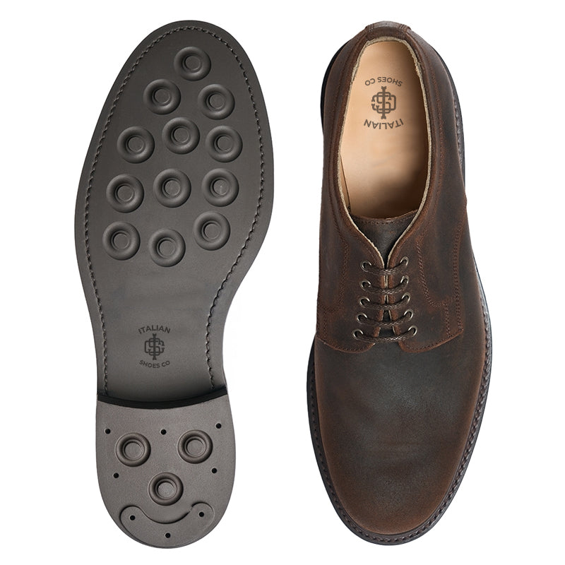 Premium Leather Formal Derby Black Shoes For Men