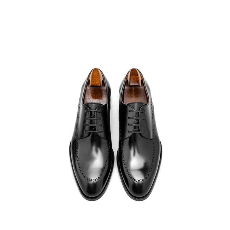 Men Italian Leather Oxford Dress Shoes