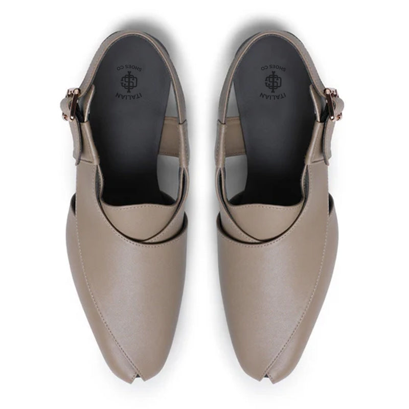 Premium Classic Leather Peshawari Brown Sandal