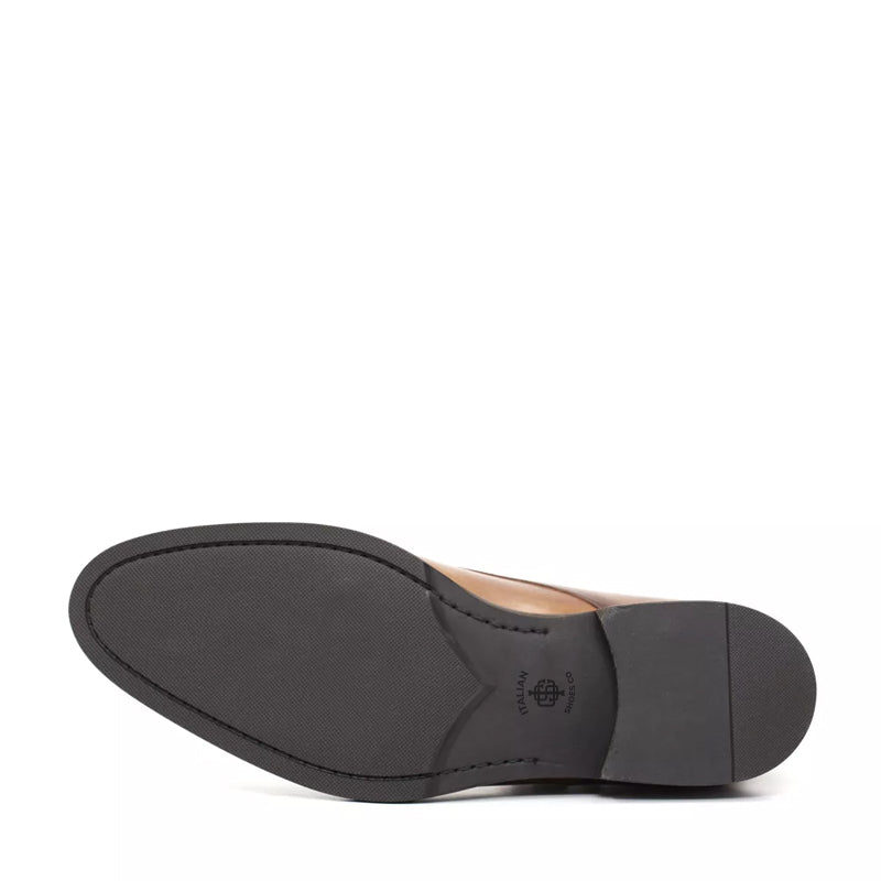 Patina Handmade Leather Double Monk Ankle Boot Tan