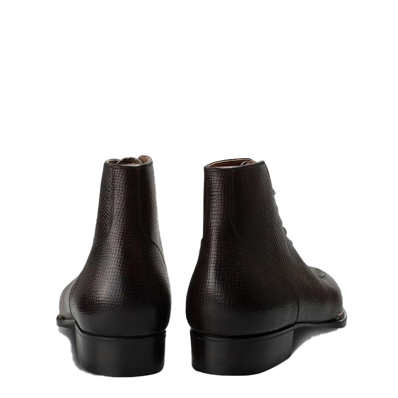 Handmade Leather Lace-Up Chukkas Boots