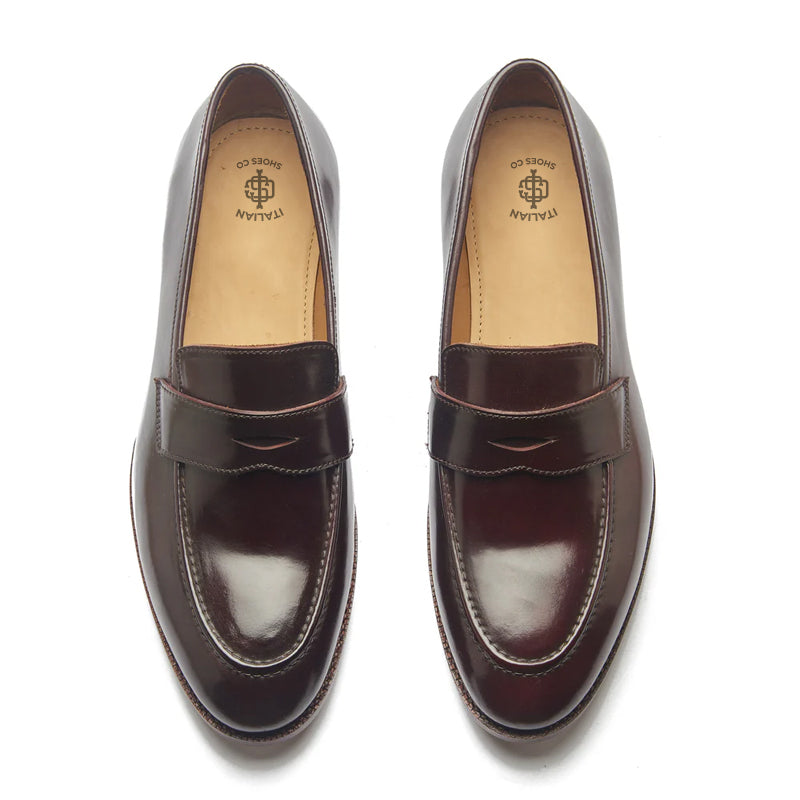Classic Penny Solid Leather Loafers