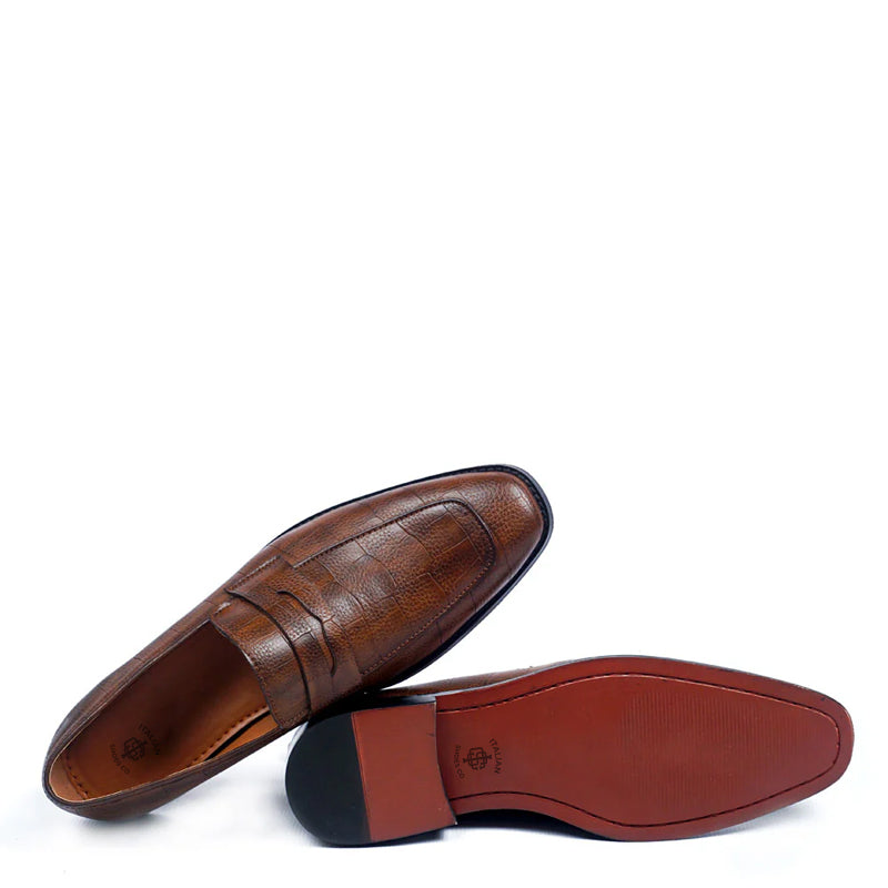 Brown Loafers For Men - Italian Shoes Company 