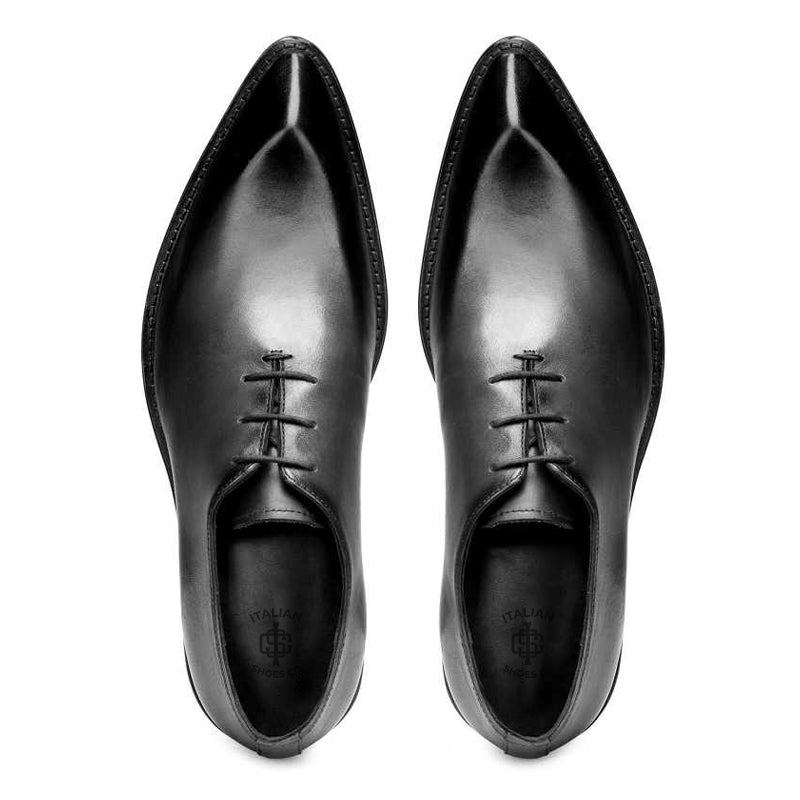 Men Classic Royale Snip Toe Leather Oxford Shoe Brown