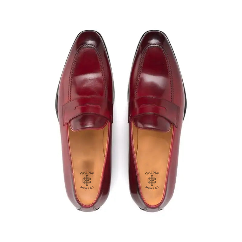 Classic Penny Shiny Leather Brown Loafer