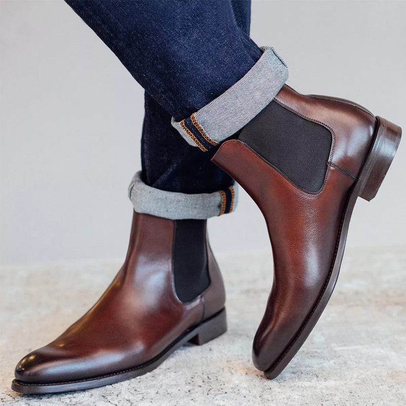 Custom Handmade Leather Chelsea Boot