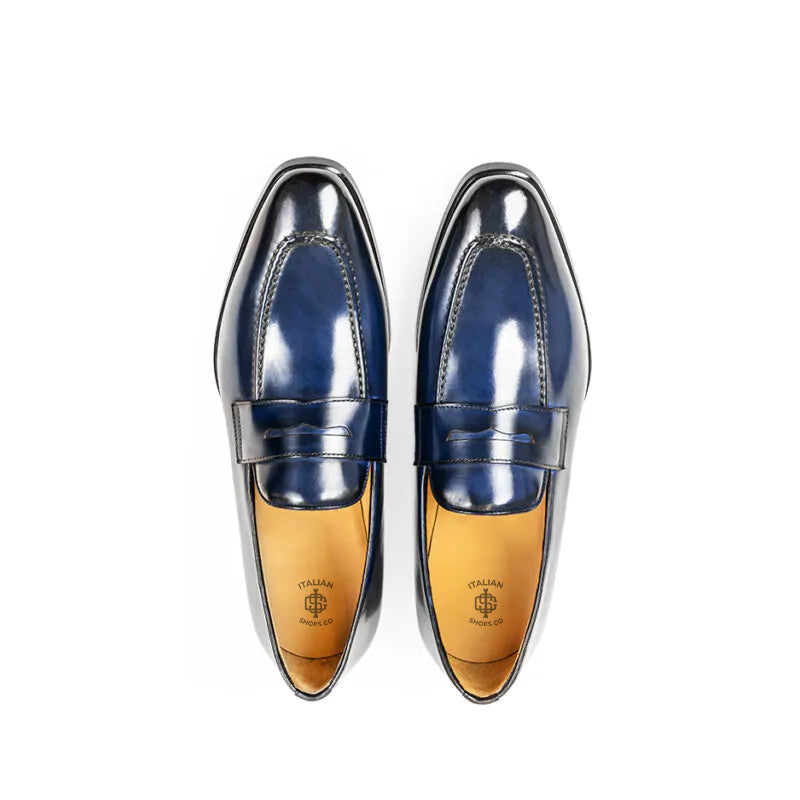 Classic Penny Shiny Leather Brown Loafer