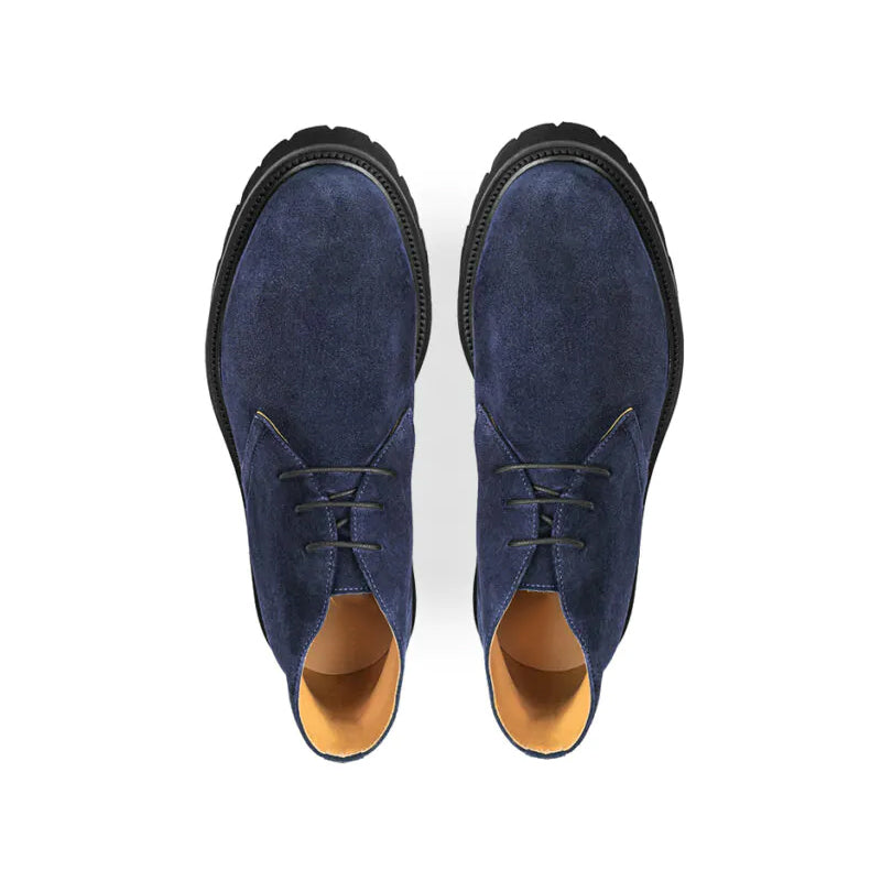 Luxury Suede Desert Leather Chukkas Boot Brown