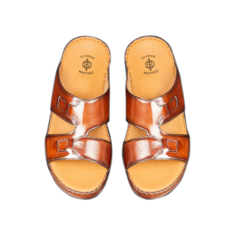 Classic Leather Comfort Arabic Red Sandal