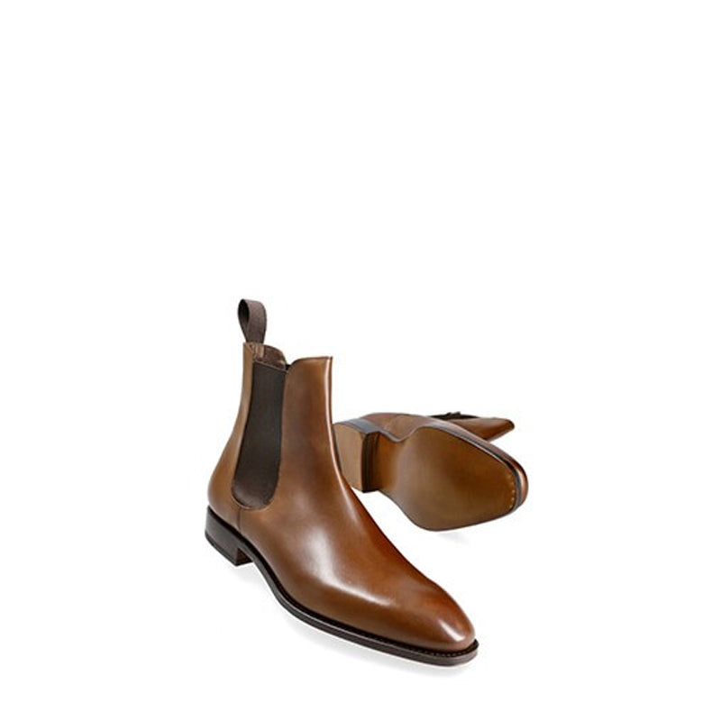 Luxury Handmade Pure Leather Chelsea Boot Brown