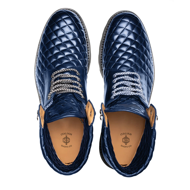 Blue Lace Up shoes - Italian Shoes Company